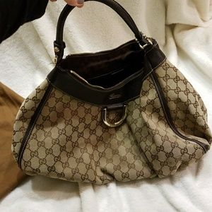 Gucci D ring hobo